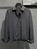 Camisa preta de manga longa para homens, de alta qualidade, estilosa, estilo coreano, moderna, casual, primavera-verão, estilo Hong Kong, camisa com caimento