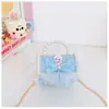 Bolso Infantil Estilo Nuevo 2026, Bolso de Mano Exquisito y de Moda con Perlas para Niña Pequeña, Lindo Bolso Cruzado de Princesa de Dibujos Animados para Bebé