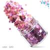 Polvo de glitter polvo de glitter joyería para uñas lentejuelas traje degradado láser Esmalte de uñas pegamento maquillaje epoxi delgado