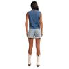 Nuevo Chaleco de Mezclilla con Cuello en V para Mujer Primavera y Verano, Chaleco Holgado y Versátil, Top de Mezclilla sin Mangas
