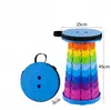 Fabricante Dropshipping Exterior Familiar Arcoíris Taburete Telescópico Tren de Alta Velocidad Taburete Portátil Taburete para Barbacoa