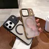 Aplicable Transfronterizo Funda de Teléfono Magnética Color Suave iPhone17Promax Apple 16 Cubierta Protectora Semitransparente Mate Sensación de Piel