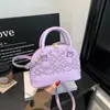 Bolso Trendy de Concha Bordada 2026 Invierno Nueva Moda Versátil Simple Casual Bolso de Mano Bolso Cruzado al Hombro