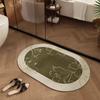 Alfombra de Diatomeas para Baño Reto Americano Alfombra Absorbente para Pies para el Hogar Antideslizante Fácil de Cuidar Alfombra Absorbente