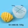 Molde de silicona para vela de limón DIY chocolate fondant pastel helado creativo fruta durián plátano