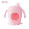 Copo de silicone com tubo de sucção, copo para bebê, copo bico de pato, copo de água à prova de quedas e vazamentos, talheres infantis, copo de silicone para beber
