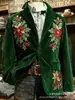 Sitio independiente transfronterizo Amazon TEME blazer de pana para hombre de manga larga con doble bolsillo