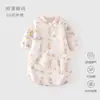 Saco de dormir para bebé con temperatura constante, Ropa de dormir acolchada de algodón en forma de U para primavera y otoño, Manta multifuncional con cremallera para recién nacido, Anti-patadas