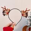 Diadema de Primavera Navideña Transfronteriza Muñeco de Nieve Árbol de Navidad Accesorios para el Cabello Diadema de Plumas Blancas Tocado para Disfraz de Vacaciones