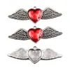 11 explosiones exquisitas DIY aleación de zinc alas de aceite rojo mariposa corazón colgante accesorios de joyería