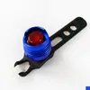 Bicicleta aleación de aluminio luz trasera rubí monocular luz de casco bicicleta de montaña ciclismo luz trasera de advertencia brillante venta al por mayor