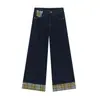 Jaqueta Jeans Patchwork de Lapela Xadrez Retro Americana Unissex Solta Lavada Desgastada Conjunto Jeans High Street Tendência