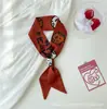 Bufanda de Seda Multifuncional Larga Pequeña Atada con Diadema Ins Dibujos Animados Sanrio Serpentina Recuerdo Bufanda de Seda Diadema Lazo