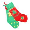 Decoración Navideña de Venta Caliente Transfronteriza Regalos Calcetines Tejidos Lindos Calcetines de Lana Calcetines Tejidos Rojos y Verdes Navideños