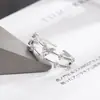 Anel Borboleta de Zircônia de Camada Dupla para Mulheres 2022 Novo Anel Tendência para Dedo Indicador Anel de Design Nicho Super Fada para Mulheres de Verão