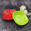 Plato para comida rápida de melamina Plato cuadrado pequeño chino Plato con forma de imitación de porcelana A5 Plato blanco para snacks 7812