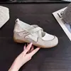 Zapatos Mary Jane Retro Nuevos de Verano para Mujer, Zapatos Individuales de Velcro que Aumentan la Altura, Zapatos de Ballet Casuales, Zapatos Individuales de Suela Suave para Mujer