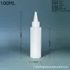 Garrafas Brancas de Ombro Reto com Bico Pontiagudo para Dispensar Loção Cosmética - Estoque Pronto do Fabricante