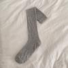 Calcetines Finos de Verano para Mujer Calcetines de Felpa Grises Calcetines hasta la Pantorrilla de Rayas Verticales Estilo Japonés Miu Medias Blancas Estilo Bailarina