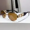 Gafas de sol ovaladas personalizadas para mujer, metal, estilo urbano moderno, gafas retro para sesión de fotos de influencers transfronterizos
