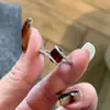 Anillo Popular de Diamante Gota de Agua de Xiaohongshu, Exquisito y Lujoso, Joyería de Gama Alta de Nicho, Accesorios Únicos, Envío Directo de Una Pieza