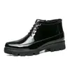 Botas Martin de estilo británico para hombre de otoño transfronterizas, botas de cuero de moda con cremallera, zapatos casuales de cuero de caña alta, botas de moda