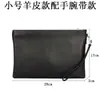 Venta directa del fabricante: Bolso de mano horizontal de piel genuina para hombre, Bolso casual de negocios de piel de oveja de primera capa