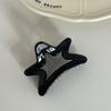 Tea Star Simple Grab Clip Novo Cabelo Feminino Parte de Trás da Cabeça Médio Tubarão Clipe Meio Laço Acessórios para Cabelo