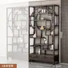 Gabinete multi-tesoro de madera maciza, partición de estilo chino, estante de exhibición de té antiguo de estilo chino nuevo, gabinete de entrada estilo Zen para sala de estar