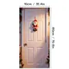 Tecido de Cortina de Porta de Natal com Estampas de Papai Noel e Renas para Decoração de Divisória de Entrada de Casa, Fornecimento Direto do Fabricante