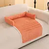 Alfombrilla antideslizante semi-cerrada para mascotas transfronteriza, adecuada para todas las estaciones, se puede usar en sofás, alfombrilla para perros, alfombrilla para gatos, colchoneta gruesa de terciopelo para dormir mascotas