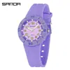 Reloj de Cuarzo Estilo Coreano Sanda Sencillo Ligero Resistente al Agua para Estudiantes de Primaria y Secundaria Reloj de Pulsera Infantil Solo Hora Luminoso