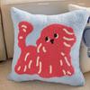 Toalla Bordada Almohada de Dibujos Animados Cojín para Sofá de Sala de Estar Almohada de Terciopelo Trendy para Coche Almohada para Siesta de Niña Linda