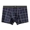 Huajielong Nova Cueca Boxer Masculina de Algodão Estampada Respirável para Meninos Shorts Modernos Dropshipping