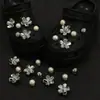 Acessórios DIY Crocs de Luxo Pérola Flor de Strass Fivela de Sapato Flor de Sapato Acessórios de Sapato Destacáveis