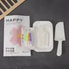 Nuevo Juego Desechable de Cuchillo, Tenedor y Plato para Pastel, Combinación de Plato y Tenedor para Hornear, Vajilla de Cumpleaños, Plato, Tenedor y Vela de Papel Biodegradable
