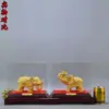 Adorno de Elefante Dorado Arena Terciopelo Auspicioso Feng Shui TV Gabinete de Vino Creativo Sala de Estar Porche Manualidades Decoración del Hogar Mayoreo