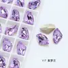Rhinestones Dongzhou Cristal Forma de Machado Fundo Pontiagudo Vidro K9 Rhinestones para Nail Art Forma de Machado DIY, Mesmo Estilo que Macaco Pequeno Rhinestones Coloridos, Novo Modelo 2024