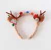 Nueva Diadema Navideña para Niños Adorno para la Cabeza de Niña Decoraciones Navideñas de Astas Lindo Alce Accesorios para el Cabello de Niña Pequeña
