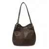 Bolso grande transfronterizo para mujer, bolso cubo vintage de cuero suave versátil de alta gama para el trabajo, nuevo bolso de hombro para mujer 2026