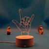 Luz Nocturna 3D Creativa Luminosa Colorida con Logo Personalizado Acrílico Redacción Lámpara de Mesa Pequeña Regalo Led al por Mayor