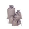 Bolsa de lino con cordón en stock bolsa de lino con cordón regalo de té embalaje de joyería bolsa de lino de algodón bolsa de lino color vino tinto se puede imprimir