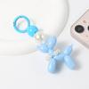 Perro globo lindo creativo nueva forma de perro adornos portátiles para llevar en la mano cadena para funda de teléfono DIY adornos de joyería