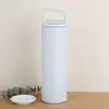 Taza de acero inoxidable 304 con asa inclinada de 600 ml, taza para coche de 500 ml con boquilla angular, taza deportiva aislada portátil, venta al por mayor
