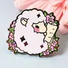 Crachás Personalizados Super Fofos Desenho Animado Anime Estilo Ins Broche de Liga Esmaltada Personalizado Barraca Pequeno Pingente Atacado