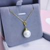 Acessórios hot Pearl S925 prata esterlina moda versão coreana do micro incrustado cabeça pendente 8-10mm suporte vazio sem pérolas