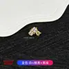 Pendientes de Aleación de Titanio F136 Incrustados con Circonita 5A Corazón Rosca Interna Clavos para Hélice Auricular Clavos para Nariz Clavos para Labio Joyería de Piercing de Titanio G23