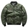 Jaqueta Bomber Transfronteiriça Masculina Nova Casual Bordada Top Marca Tendência MA-1 Gola Baseball Jovem Jaqueta Funcional