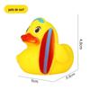 Pato Amarelo Pequeno Brinquedo em Formato de Pato Esportivo Que Faz Sons ao Ser Apertado, Adequado para Bebês Brincarem no Banho e Flutuar na Água, Venda Experimental de Pequenos Pedidos Transfronteiriços