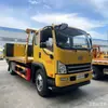 Veículo de Resgate Rodoviário Azul, Caminhão Guincho Jiefang Tiger V, Máquinas de Engenharia, Suporta Plataforma para Carga Pesada de 3-8 Toneladas